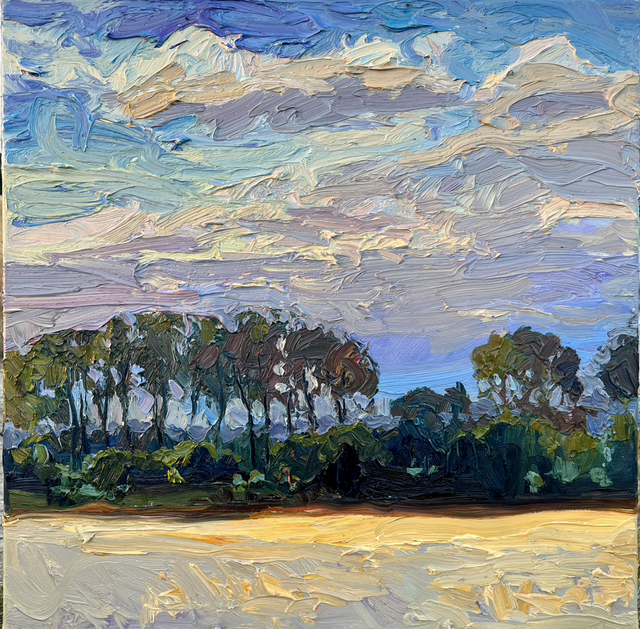 „Stille“ Öl auf Leinwand, 80 × 80 cm