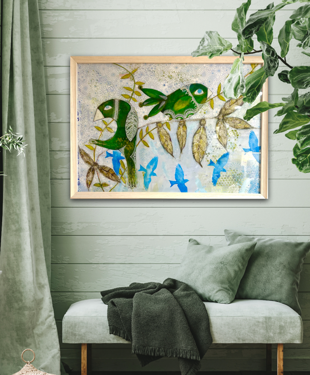 Vici Blackburn - Green Birds