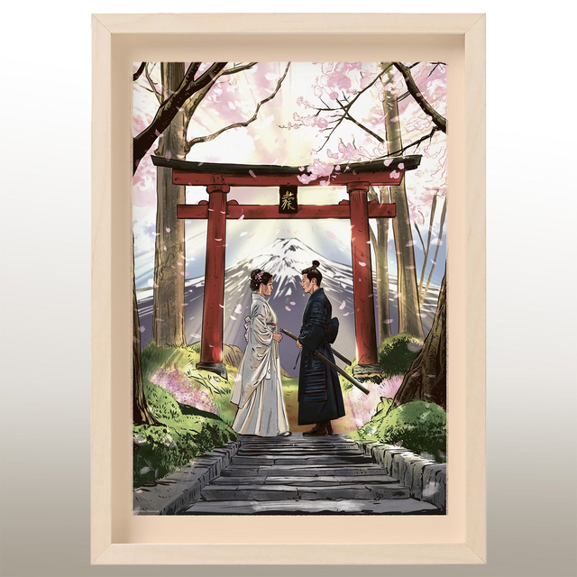 Les Amoureux du Mont Fuji Format A3 