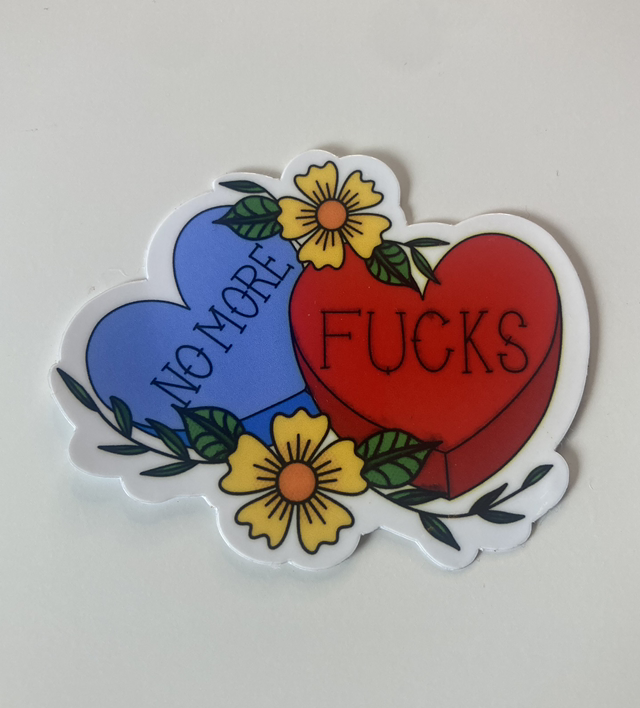 No More F*cks Sticker