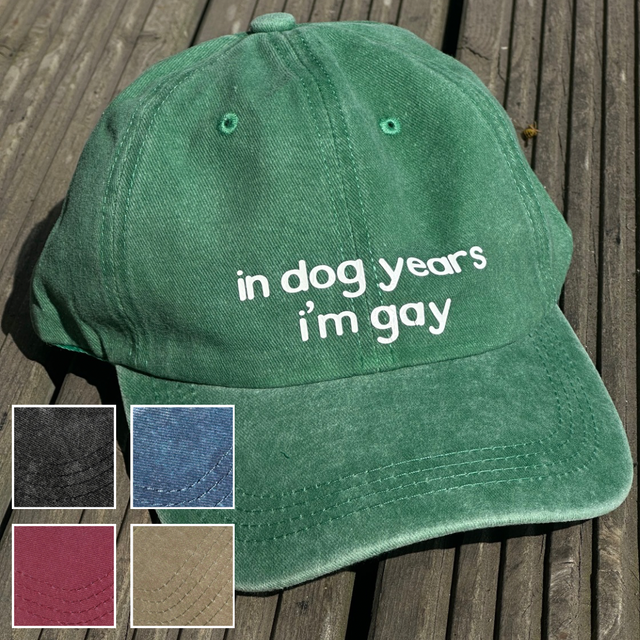 in dog years i’m gay - Cap