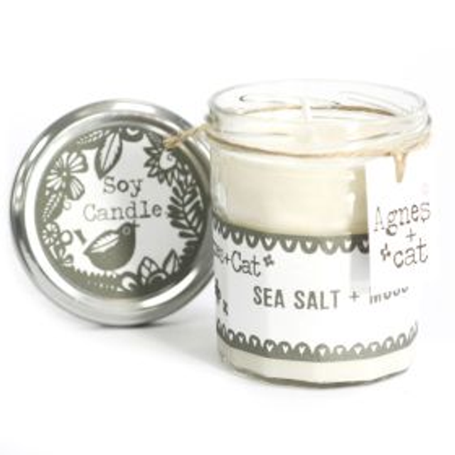 Bougie pot 220g - Sel Marin et Mousse