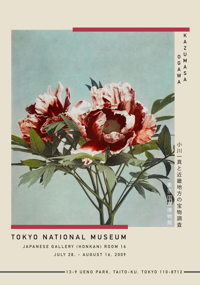 Tree Red Peony Exhibition Poster
