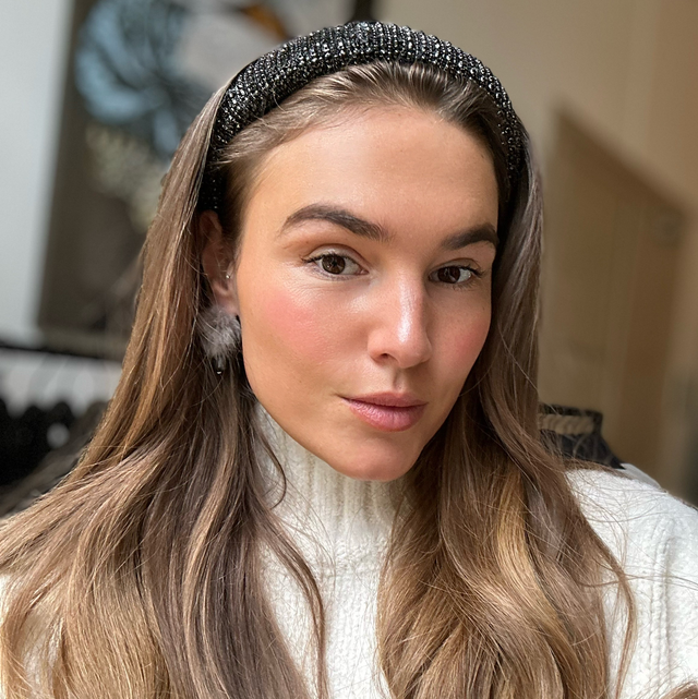 Haarband Rhinestone Black Glass 