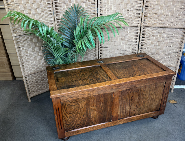 Vintage Oak Coffer/ Blanket Box