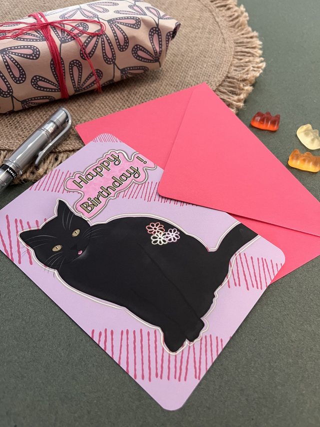 Carte de vœux "Happy Birthday"