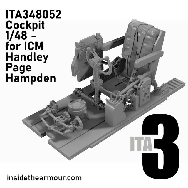 ITA3 - ITA348052 Cockpit set for ICM Hampden