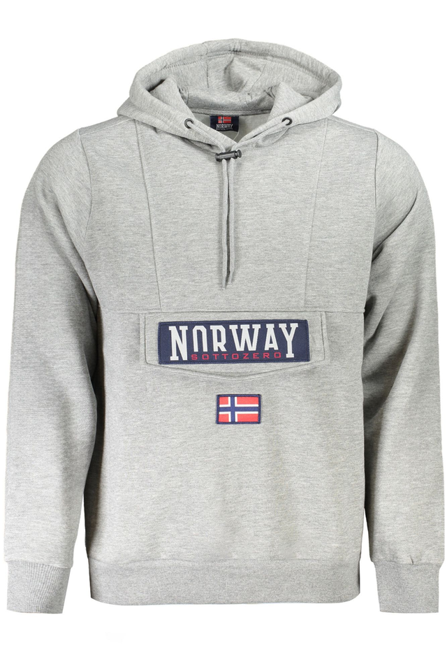 10135NORWAY 1963 FELPA SENZA ZIP UOMO GRIGIO