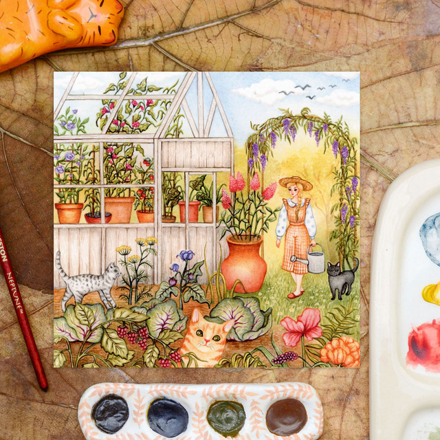 Gardening with Kitties