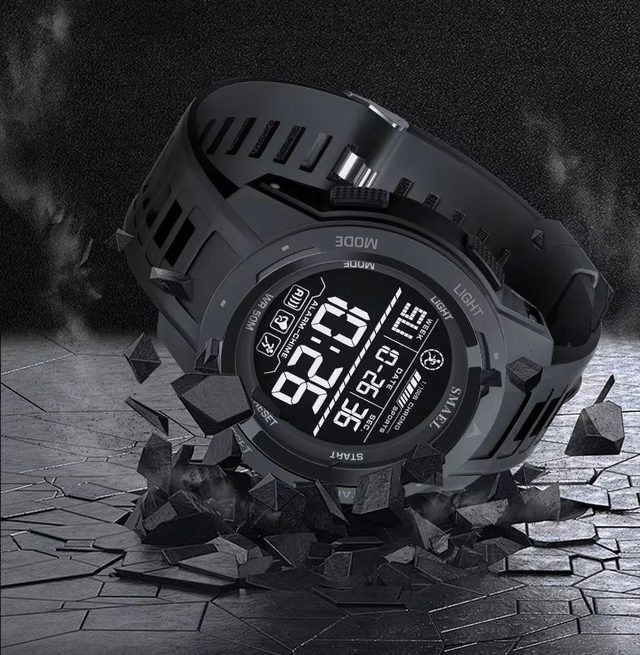 Montre numérique étanche 50 m à LED