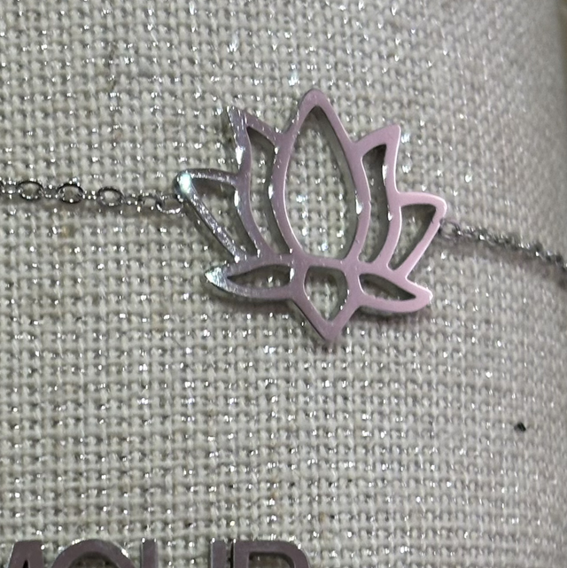Bracelet acier Lotus
