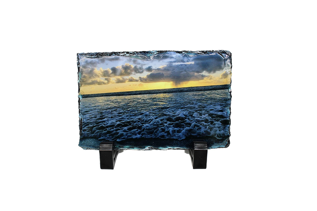 Sea &amp; Sunset, Daliburgh Slate Picture