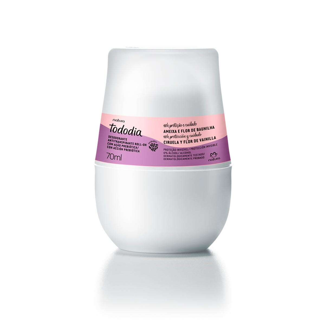 Desodorante Antitranspirante Roll-on Tododia Ameixa e Flor de Baunilha - 70 ml