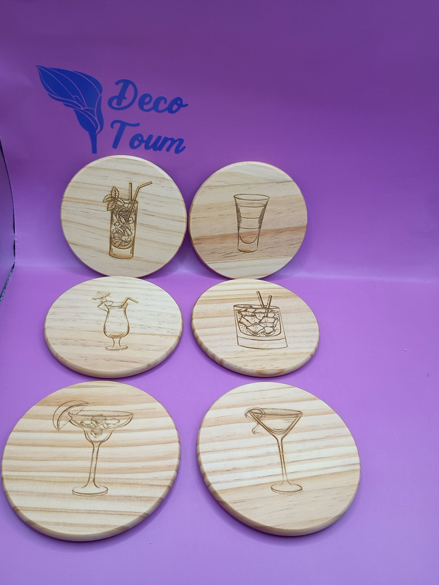 Sous verre (Lot de 6)