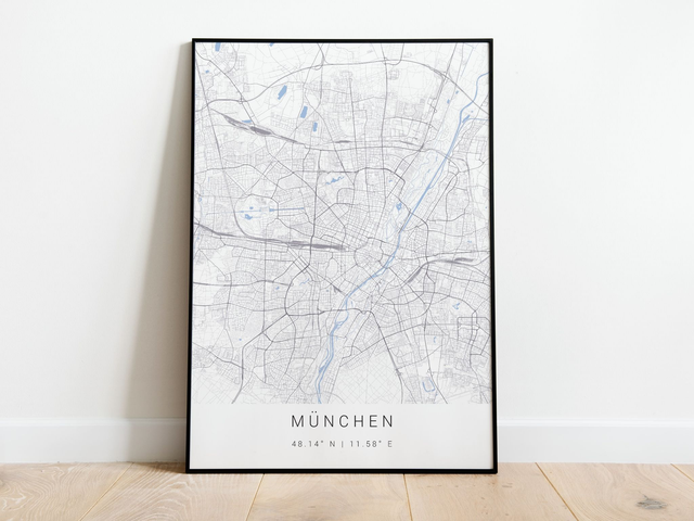 München Stadtkarte | Druck | Poster