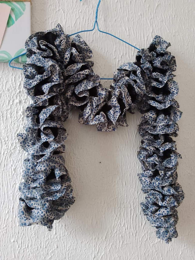 Pelote de tissu pour écharpe a faire soit même 