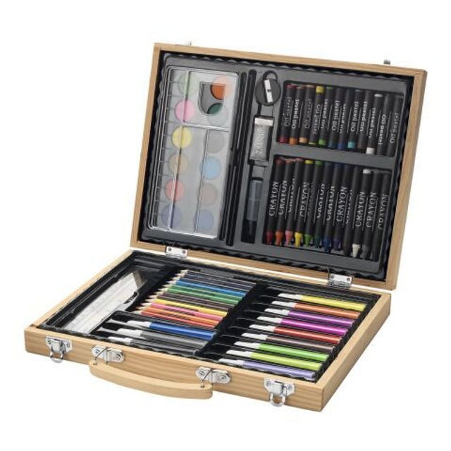 Rainbow 67-piece colouring set