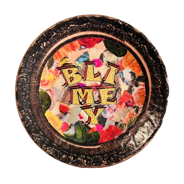 “Blimey” Multicolour Upcycled Wall Plate - House of Frisson