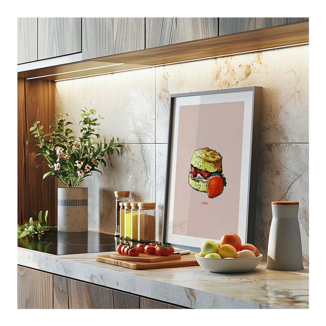 &#039;Scones&#039; art print