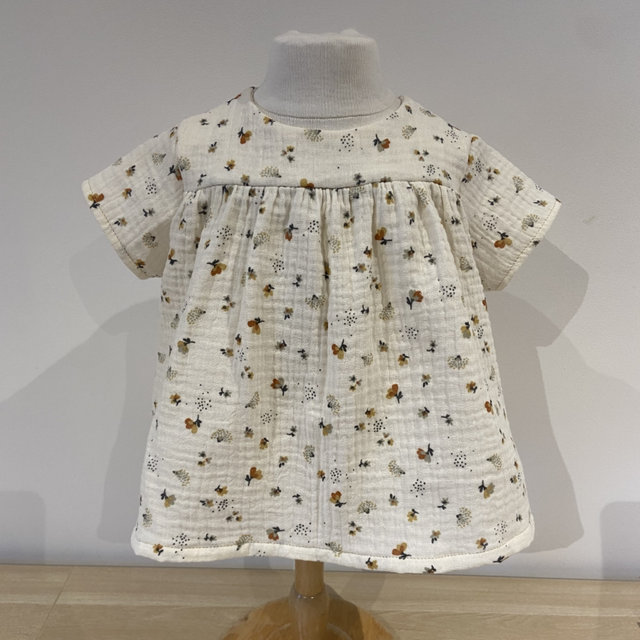 Blouse chemisier à manches courtes enfant