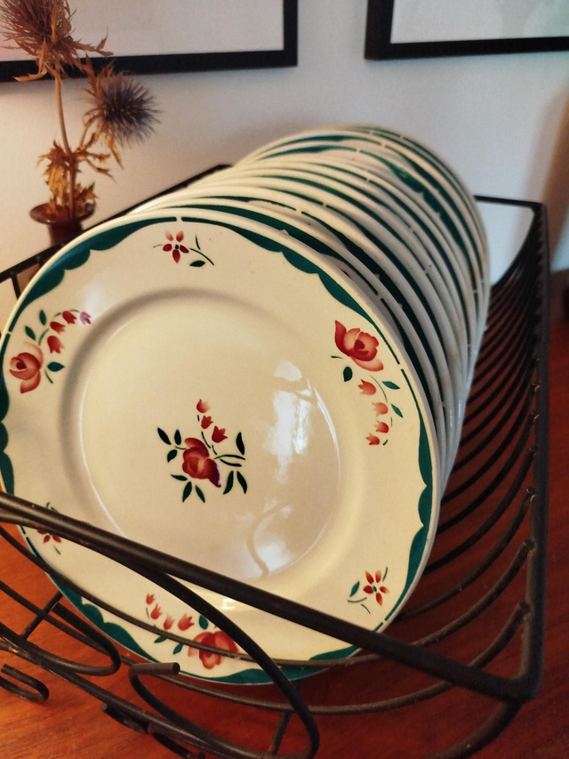 Assiette plate Badonviller  Fenal Frères Fb (unité)