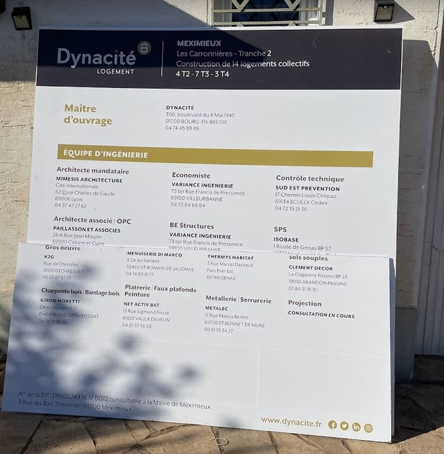 Panneau de chantier - macrolux - akilux 4mx3m ou 3x2 ou 3x3 ou 2x1