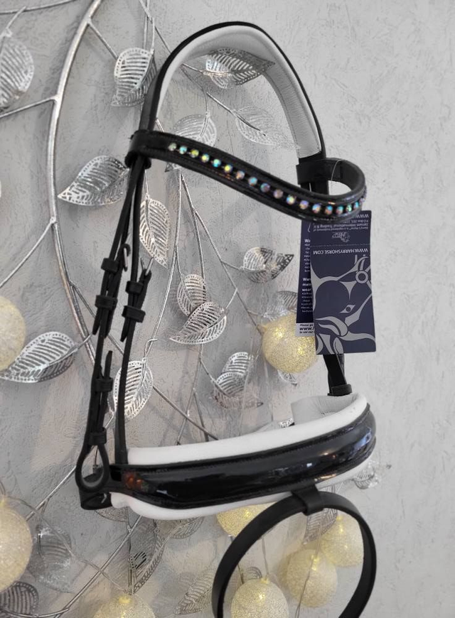 Bridon Harry’s Horse – Poney – Noir &amp; Blanc – Neuf déstockage  🖼️ Texte ALT