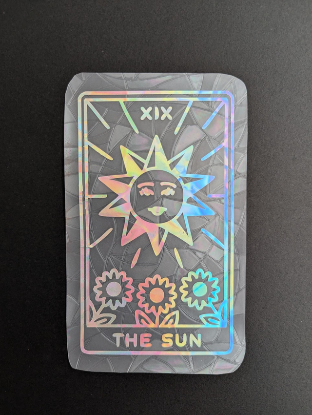 Suncatcher stickers &quot;Carte de Tarot Soleil&quot;