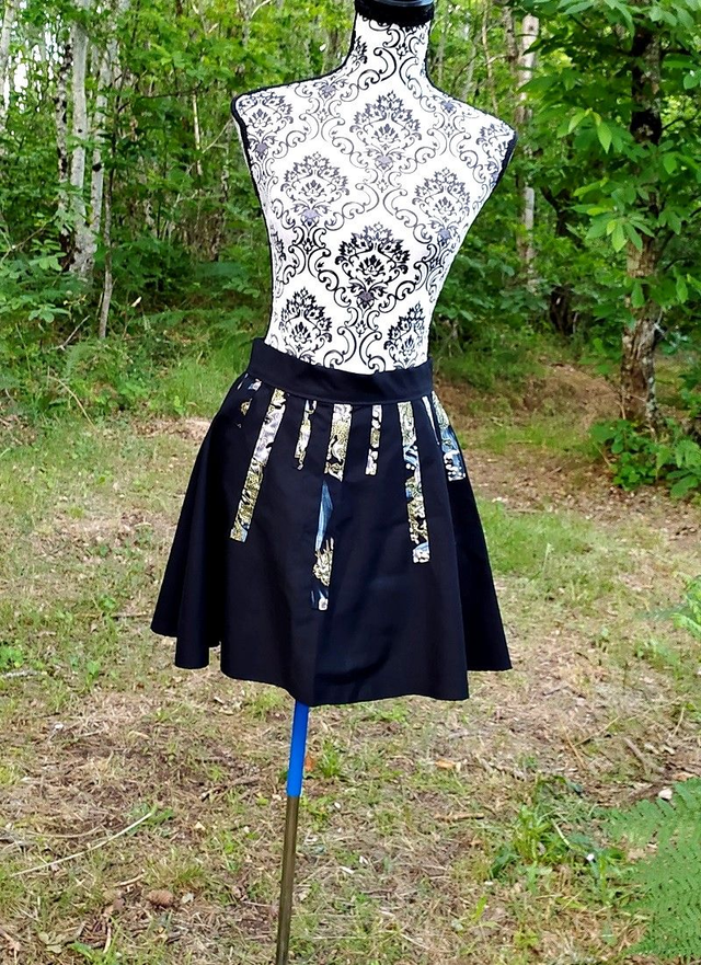 Jupe cercle coton patchwork Japonais 