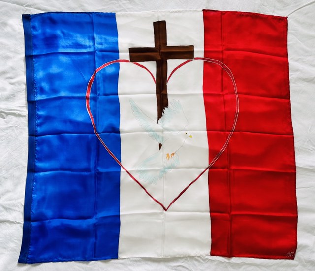 La France restaurée Soie épaisse livrée sans tige 