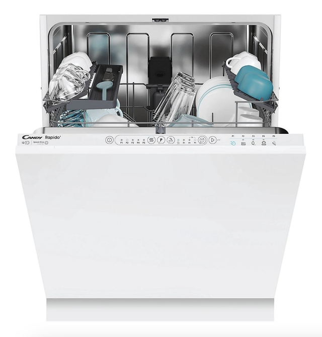 Candy Rapido CI3E53E0W1-80 Full Integrated Dishwasher - White