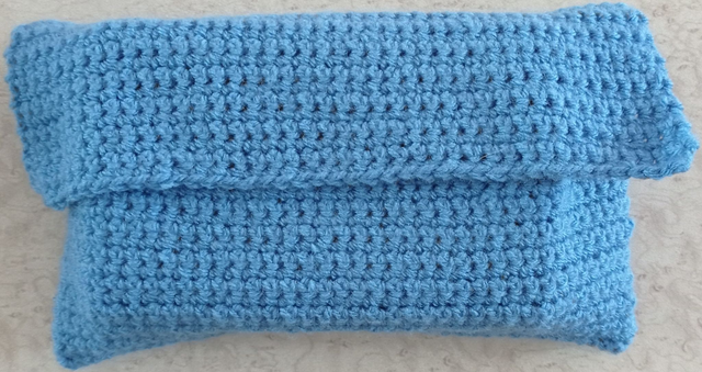 Pochette livre de poche bleu