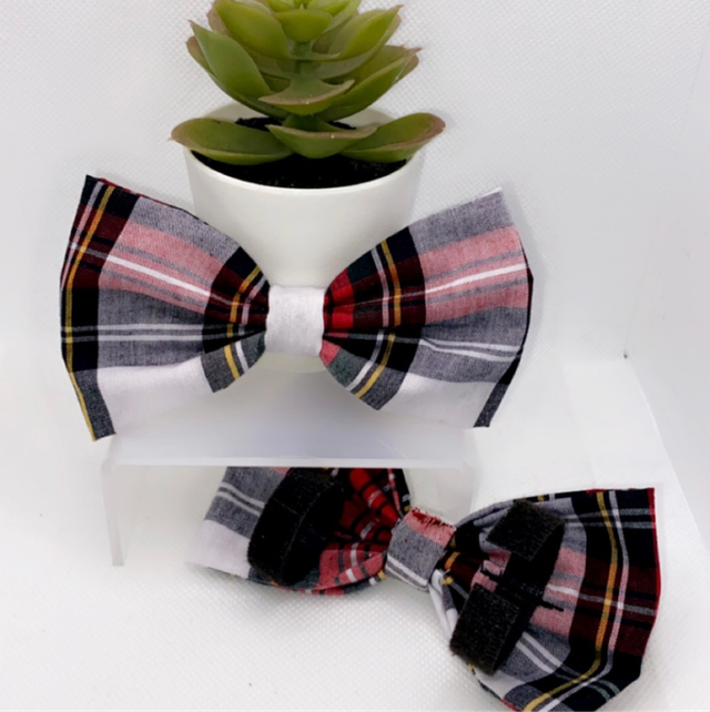 White And Red Tartan