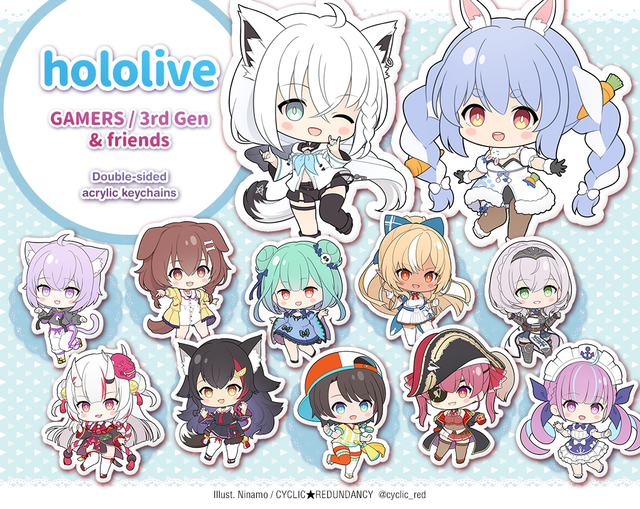 hololive JP GAMERS/3rd Gen &amp; Co. | charms &amp; stickers