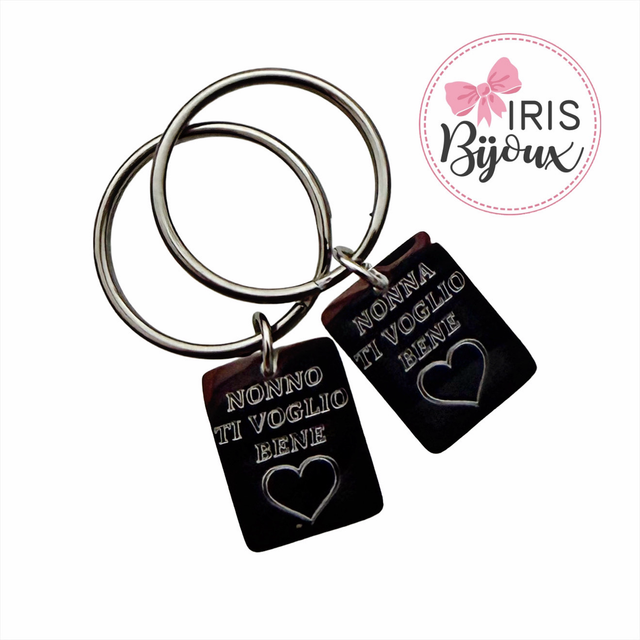 Portachiavi rettangolo mini PERSONALIZZABILE 