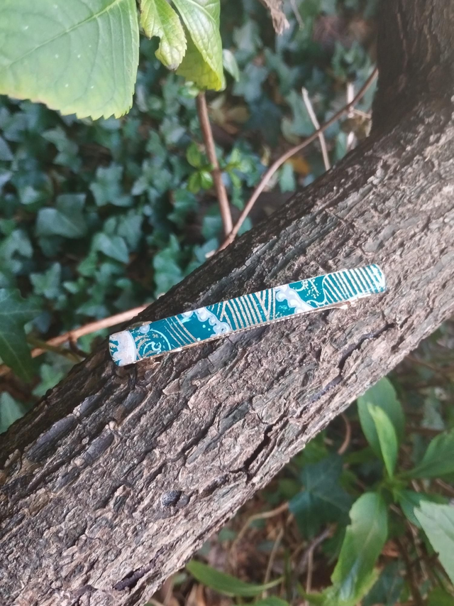 Barrette en Papier Japonais - Élégance et Lumière 