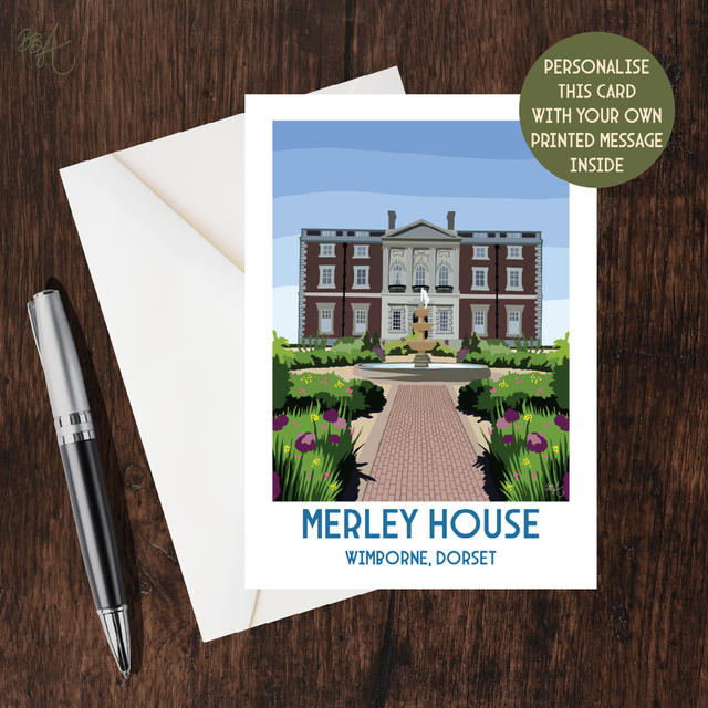 Merley House, Travel Poster Card