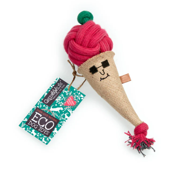 GREEN & WILDS CONNIE THE CORNET ECO DOG TOY