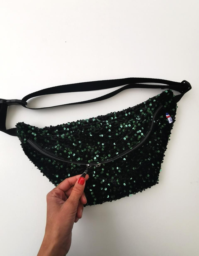 Banane LOUISE sequin vert