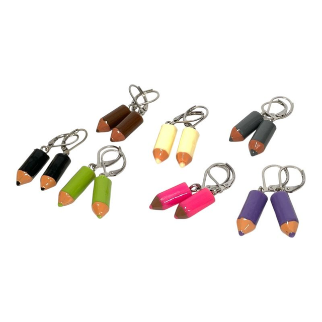 Boucles d&#039;oreilles CRAYON