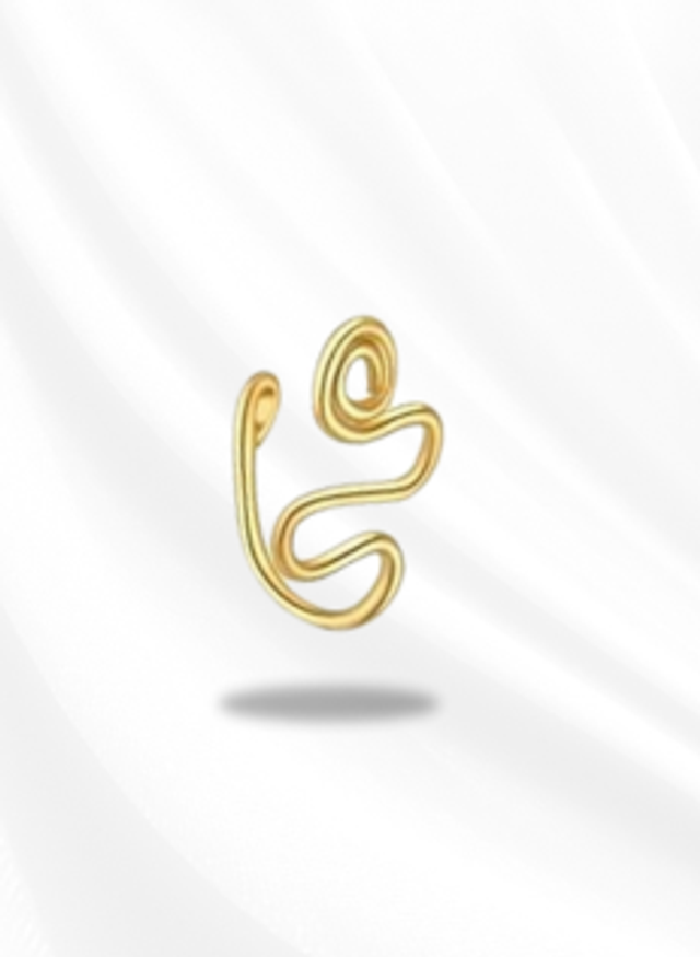 Faux piercing de nez Spira doré