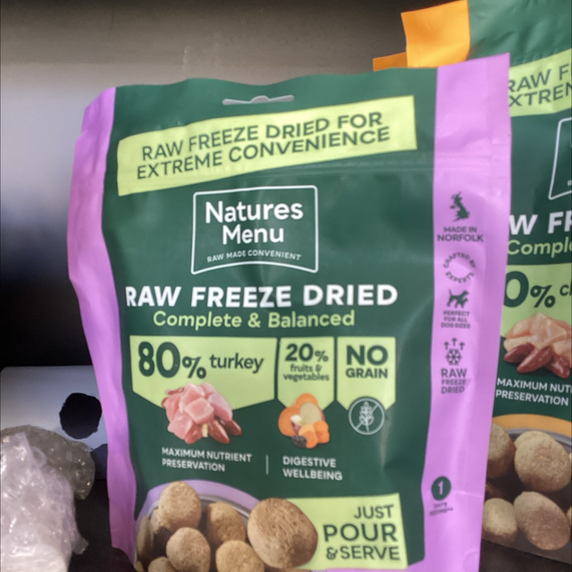 Natures Menu freeze dried 120g