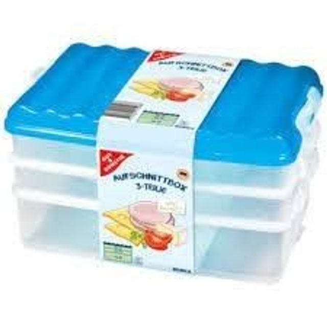 Aufschnitt Box blau 3-teilig