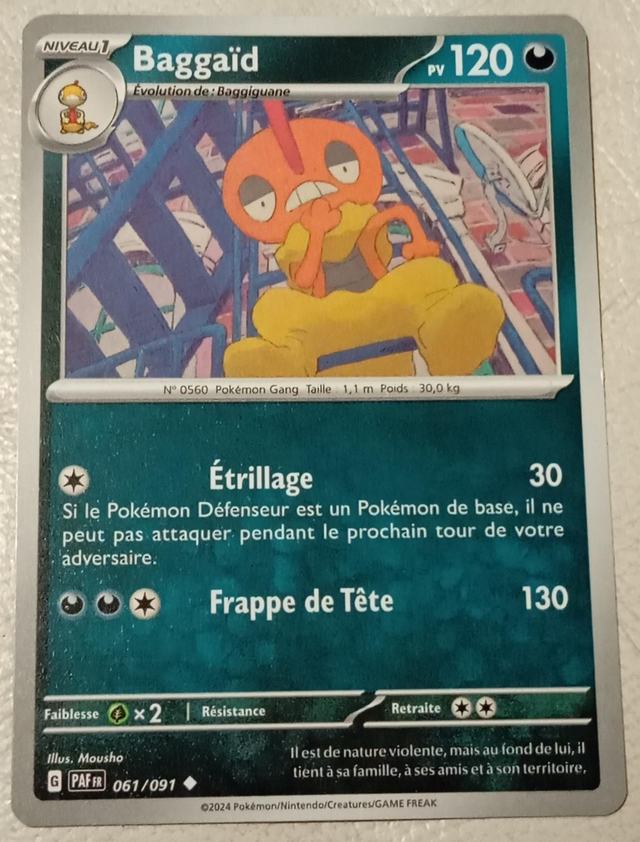 Carte pokémon Baggaïd