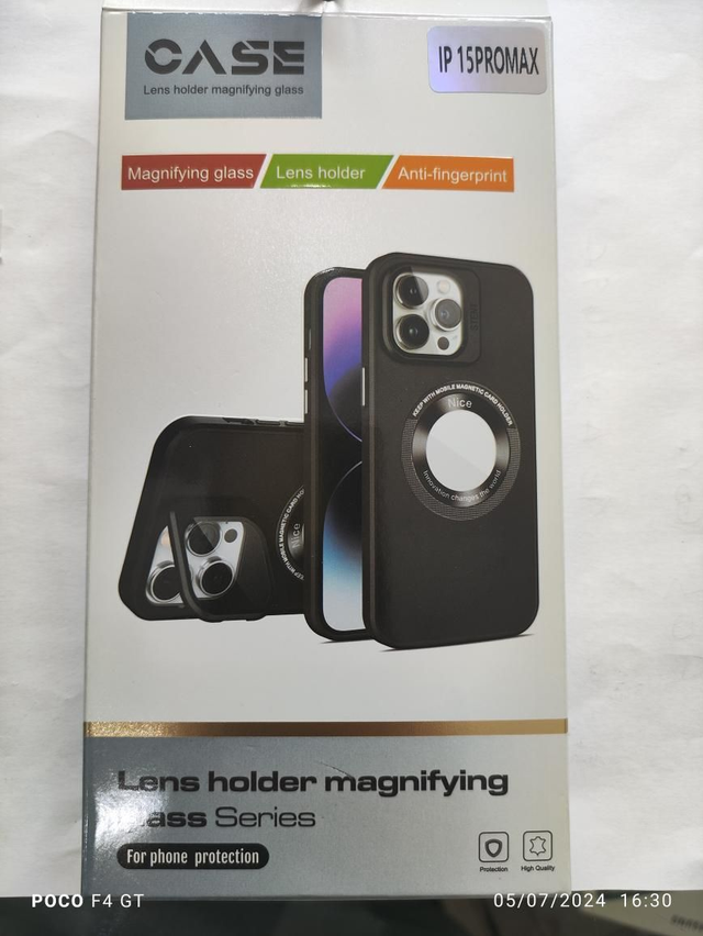 Coque iPhone 15 pro max magsafe avec cache caméra
