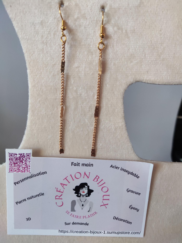 Boucle d'oreille pendante 