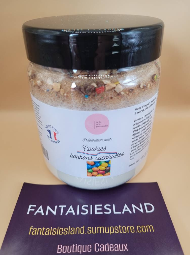 Préparation pour cookies bonbons cacahuètes Pot de 470 g  