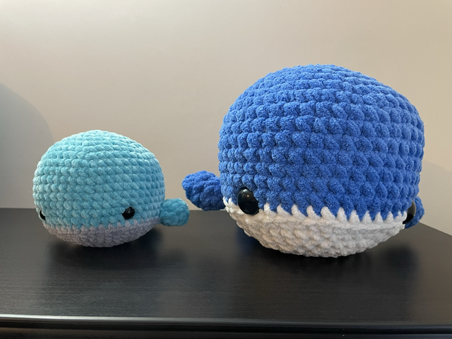 Crochet amigurumi Whales