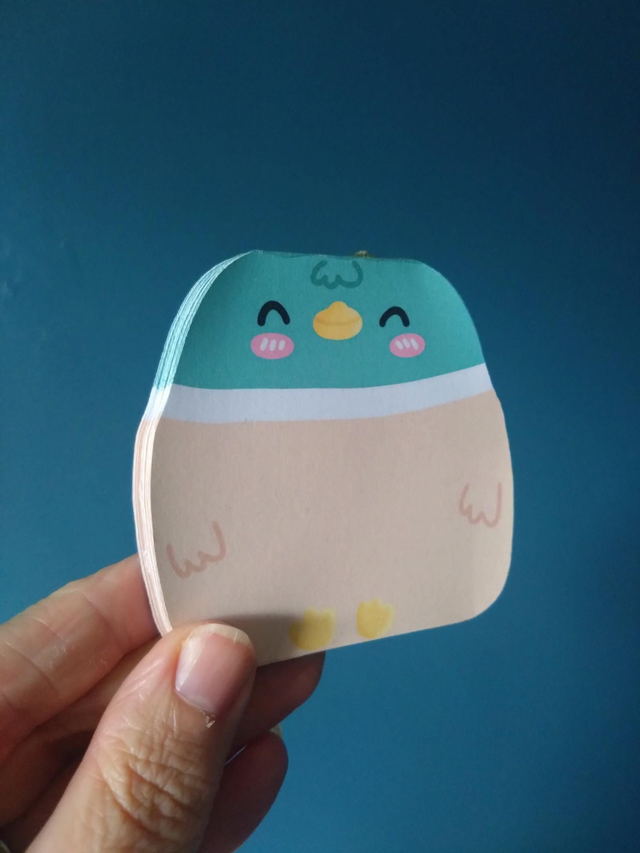 Duck magnetic mini memo pad novelty stationery 