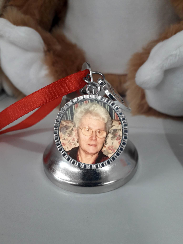 Personalised Remembrance Memorial Christmas Bell Decoration